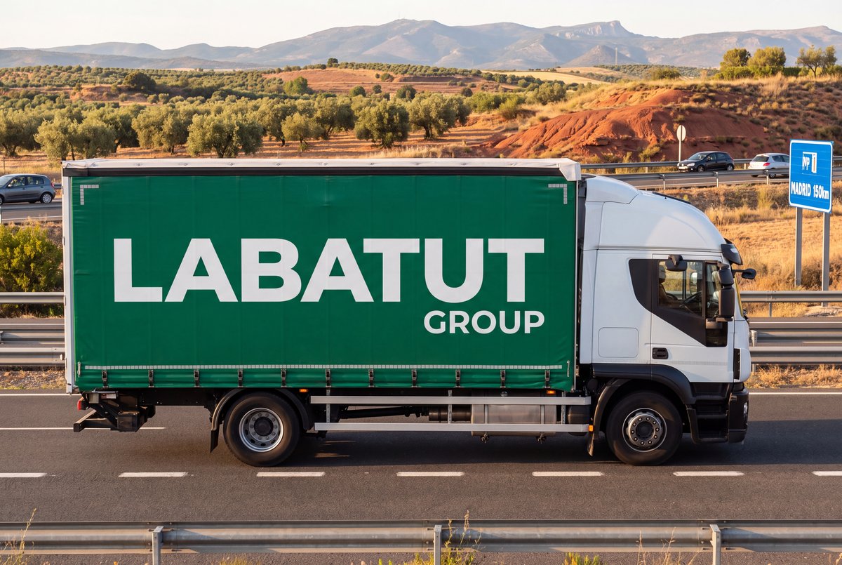 Camion Labatut Group sur l'autoroute entre la France et l'Espagne